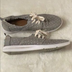 Toms Del Ray Grey Polka Dora- Womens Size 10